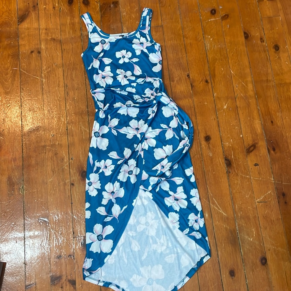 Side wraps floral dress